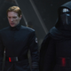Gleeson as General Hux, worried.